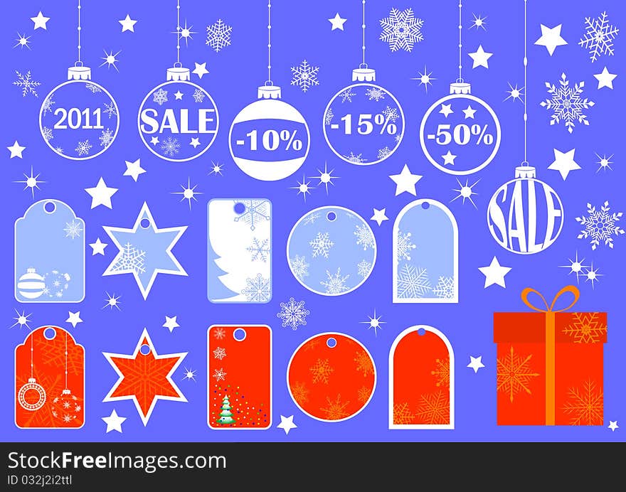 Christmas price tags collection for sale. vector. Christmas price tags collection for sale. vector.