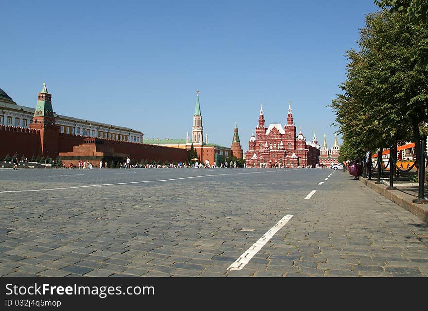 Red Square on a summer day, Moscow, Russia.