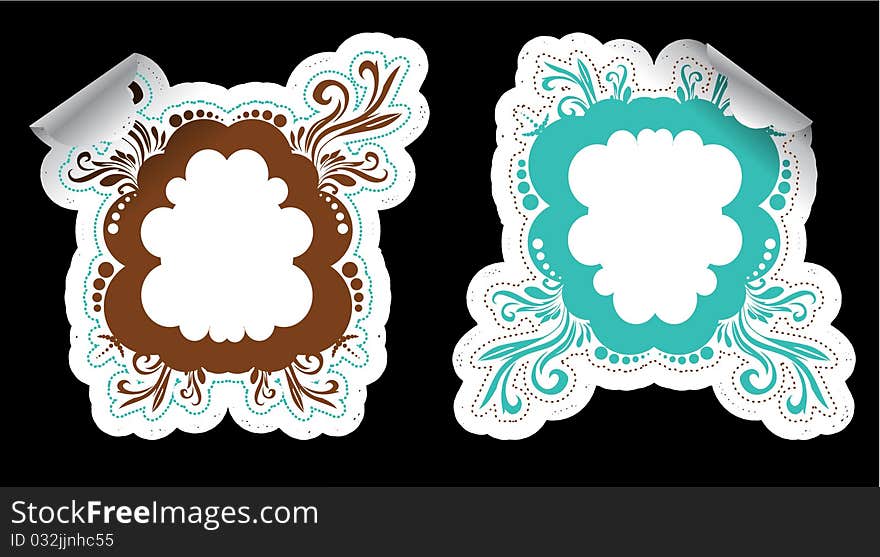 Ornamental frame stickers