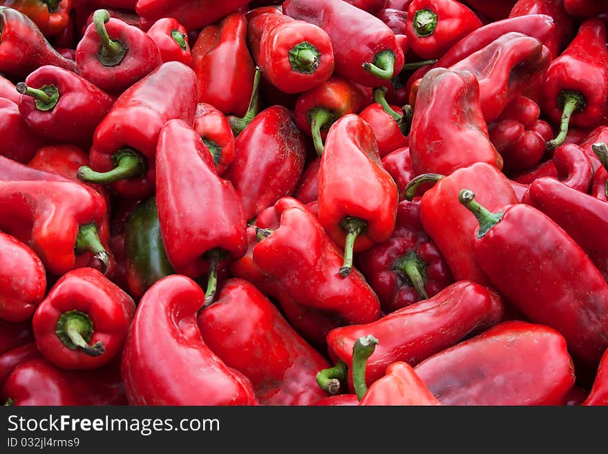 Bunch Of Red Peppers