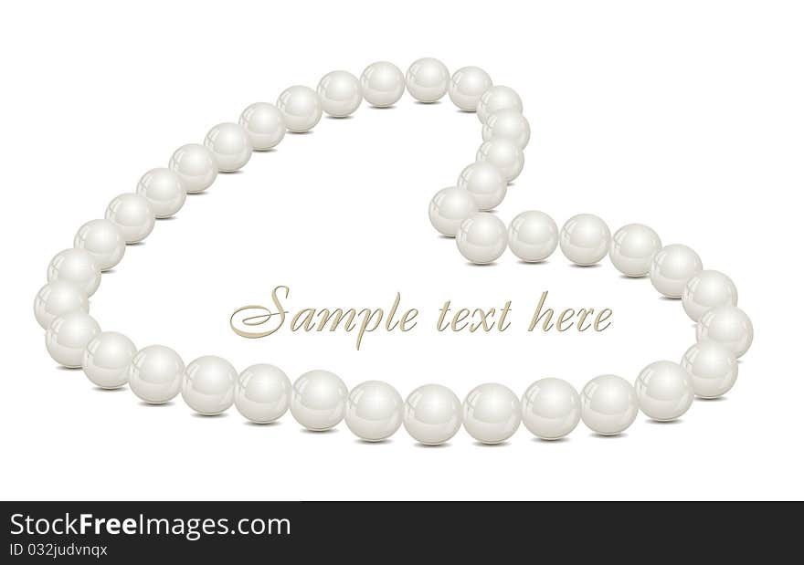 Background with pearls