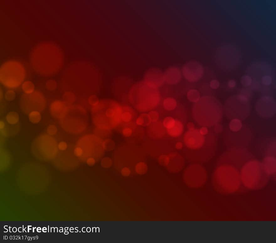 Red Bokeh Background