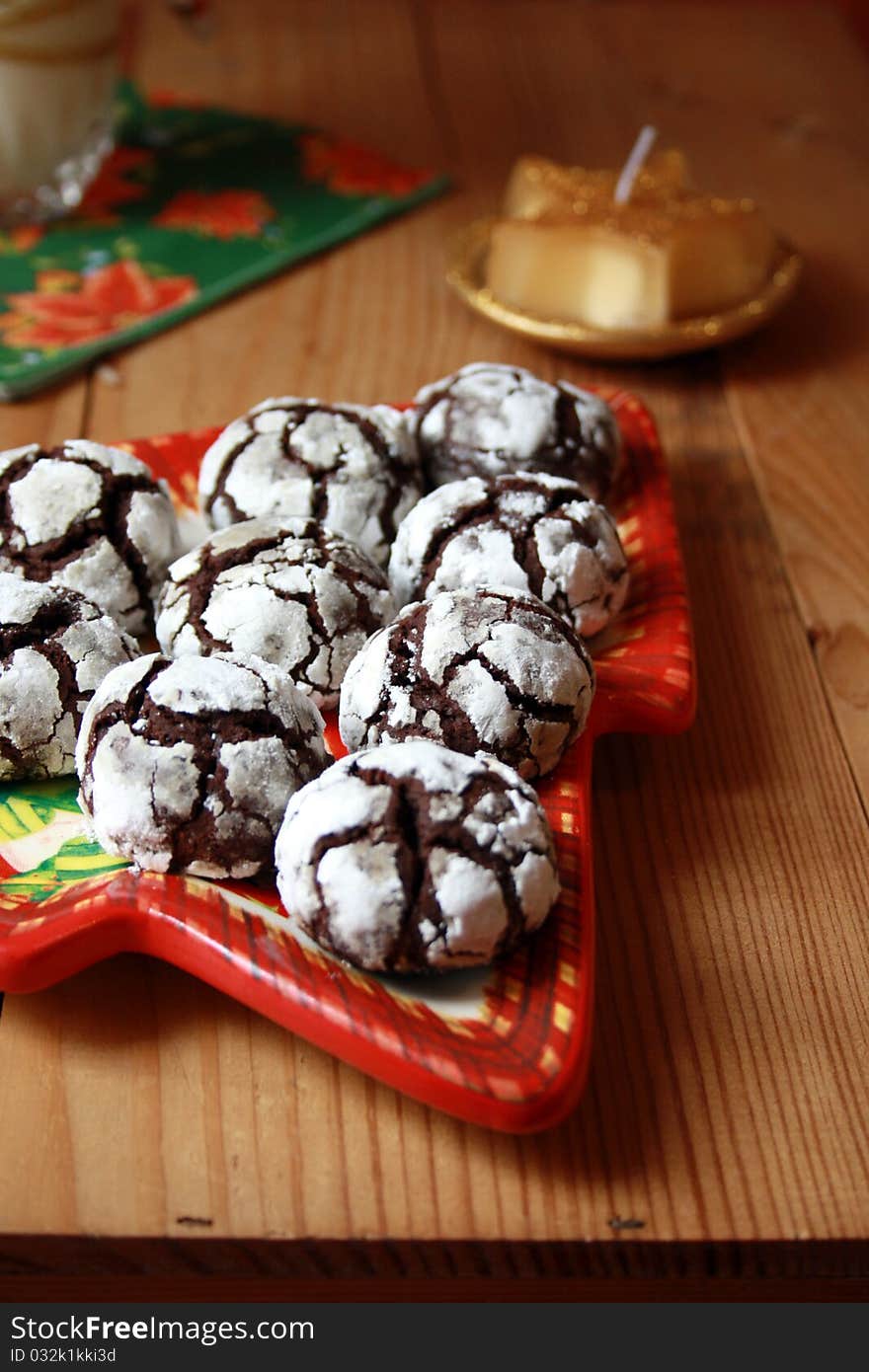 Chocolate crinkles