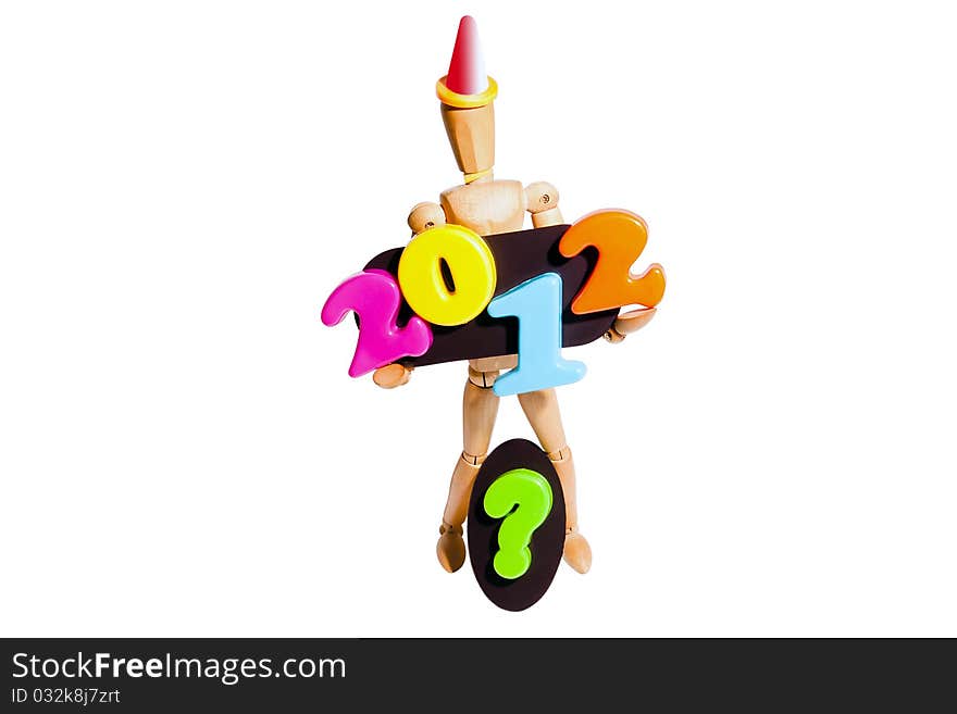 2012 number of wooden man's hands and the question mark of. 2012 number of wooden man's hands and the question mark of