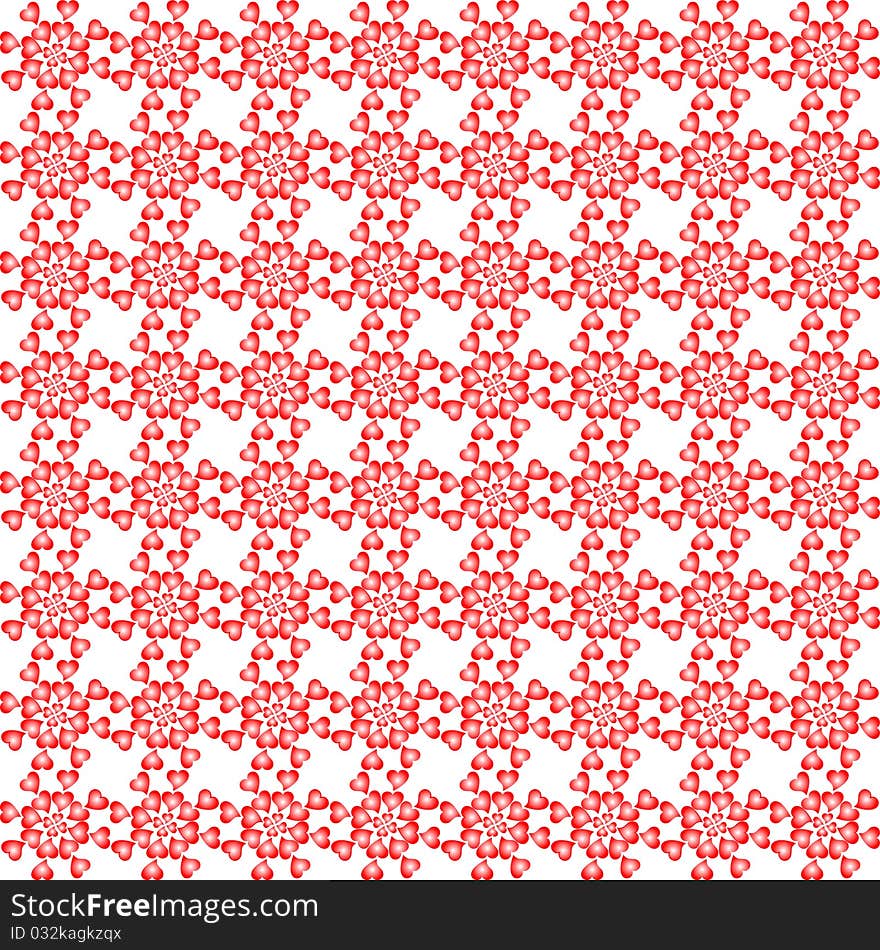 Valentine seamless love hearts pattern background wallpaper