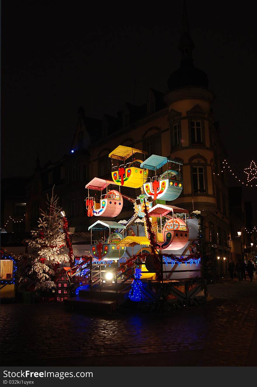 Christmas in Colmar (Alsace, France), with traditional Christmas Markets and decorations. Christmas in Colmar (Alsace, France), with traditional Christmas Markets and decorations.