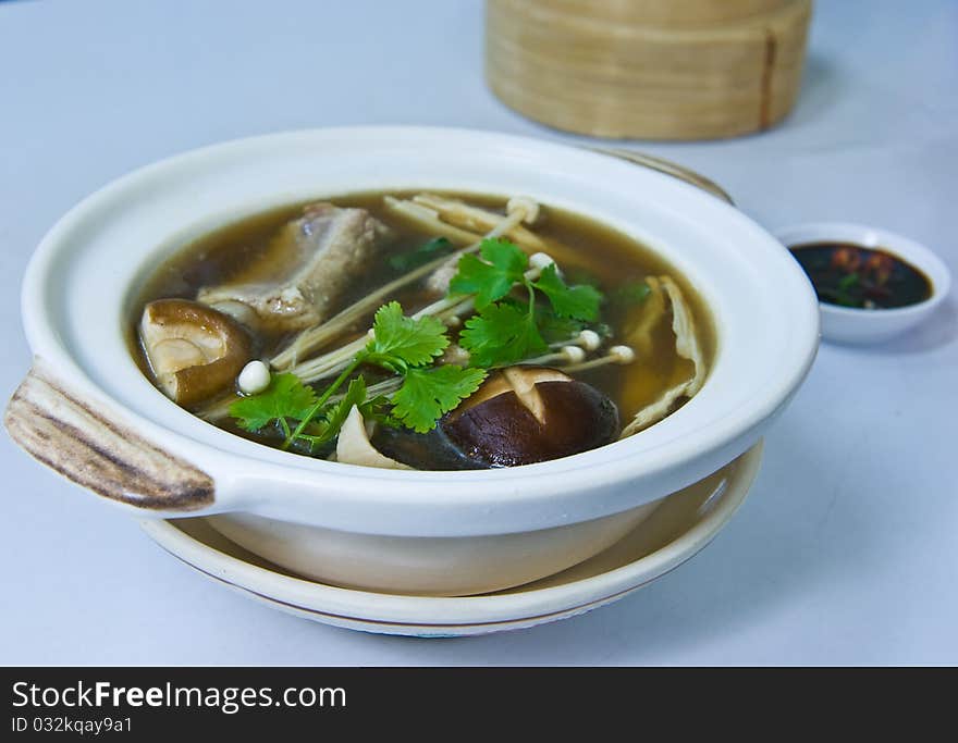 Pork Rib Soup with 15 Chinese Herbs. Pork Rib Soup with 15 Chinese Herbs