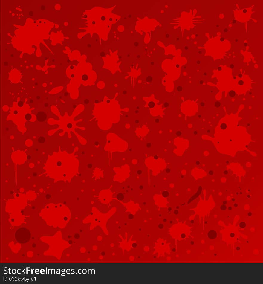 Red background with blurs