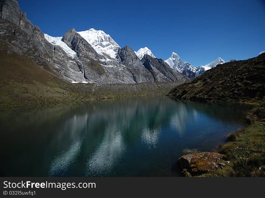 The amazing view from Huayhuash, Peru. The amazing view from Huayhuash, Peru