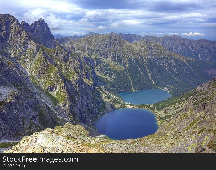 Beautiful polish Tatra mountains landscape. Beautiful polish Tatra mountains landscape