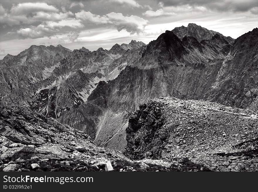 Beautiful polish Tatra mountains landscape. Beautiful polish Tatra mountains landscape