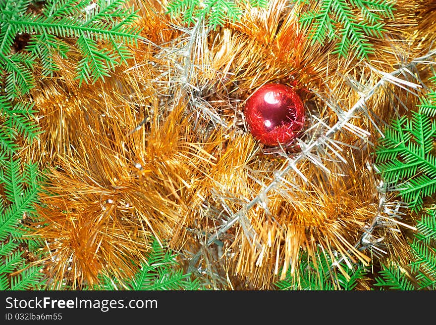 Frame From Christmas Ornaments