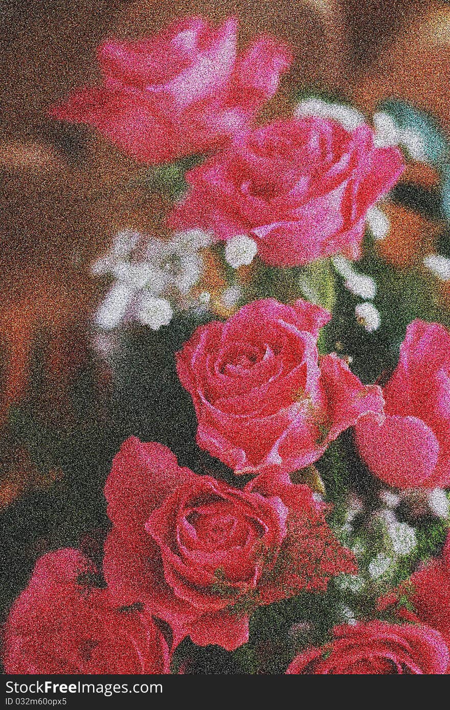 A bouquet of roses