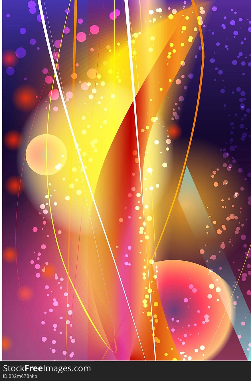 Abstract background. Vector beautiful firework