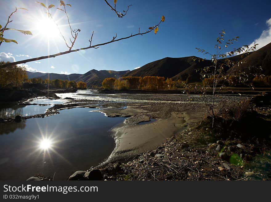 Valley of chuanxi plateau,near xinduqiao,where knows as heaven of photography