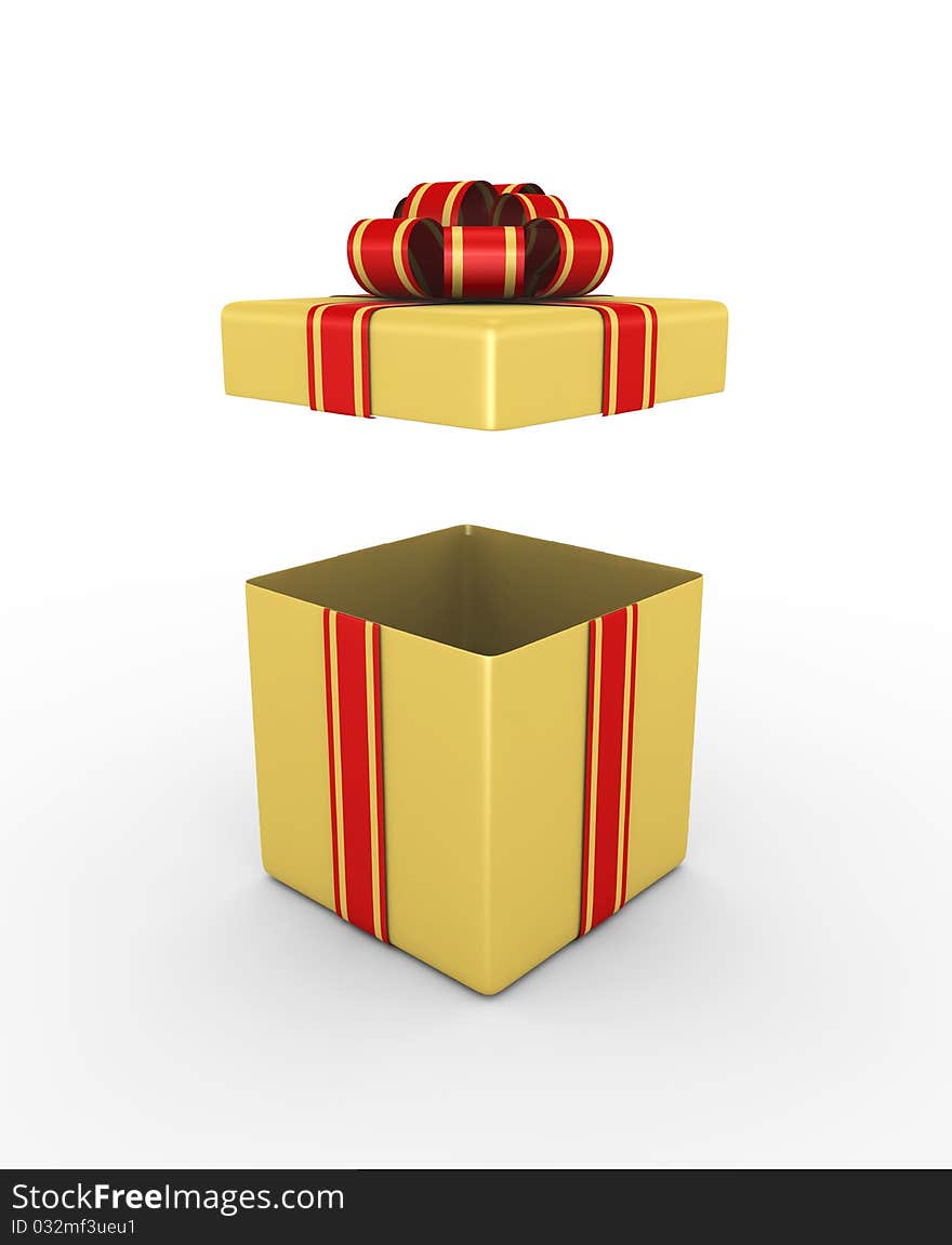 Gift Box - 3d Render