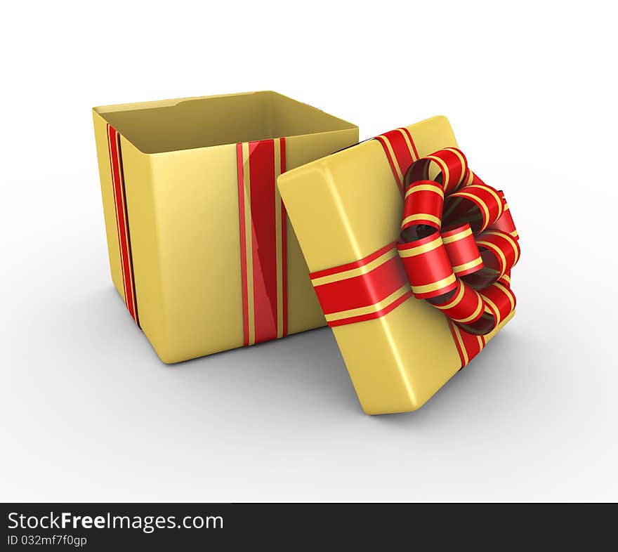 Gift Box - 3d render