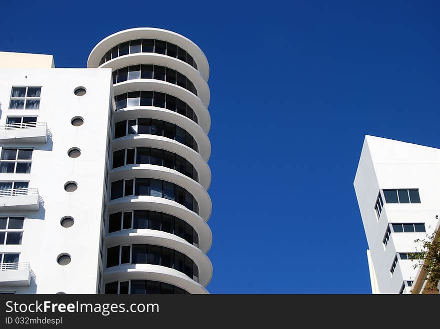 Facade of luxury condominiums modern with just a hint of artdeco influence. Facade of luxury condominiums modern with just a hint of artdeco influence.