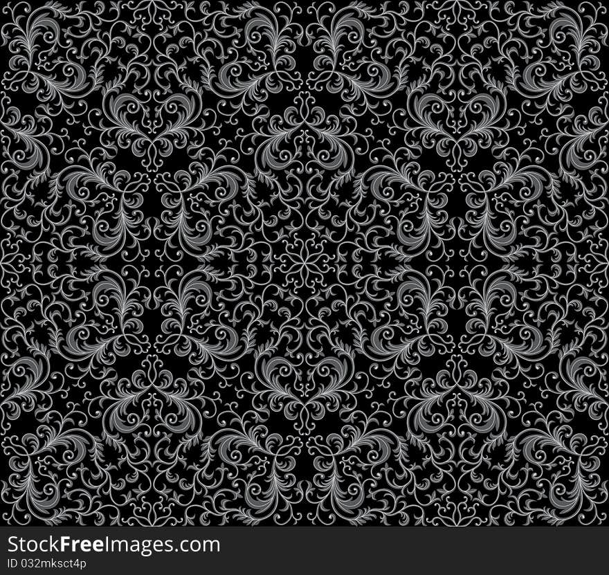 Seamless floral pattern. Vector illustration.