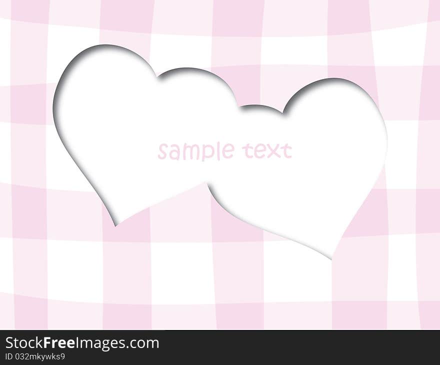 Love greeting card with place for your sample text