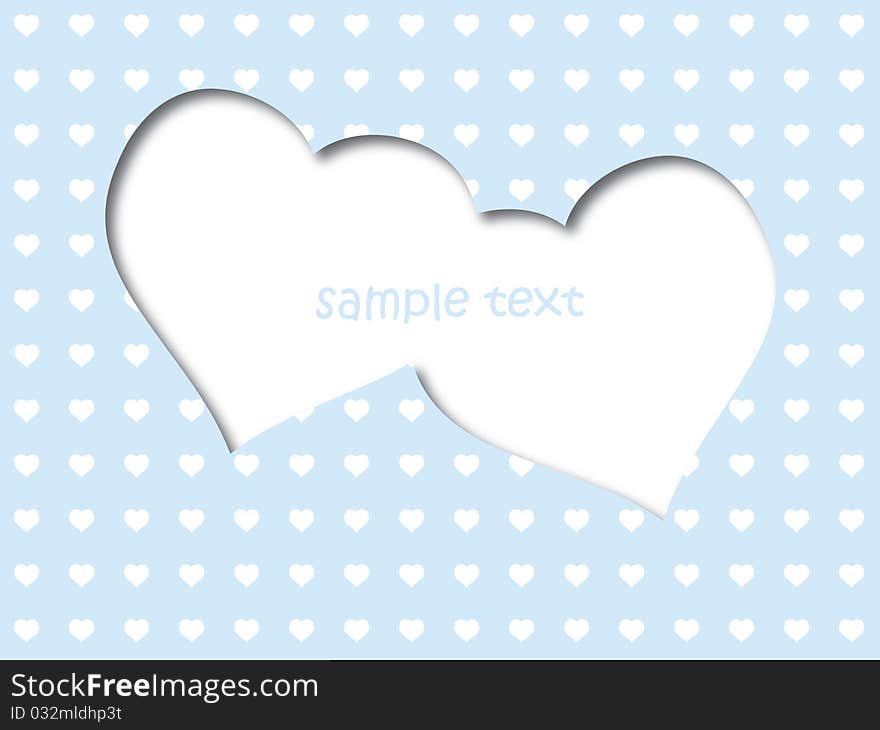 Love greeting card with place for your sample text