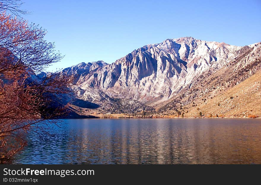 Scenic view of a Mountain and Lake