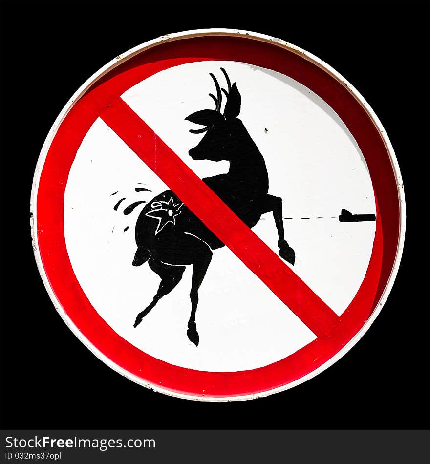 Do Not Hunt Animal Sign