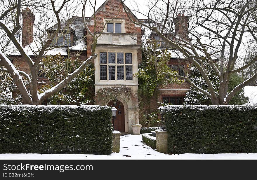 Unusual weather in London. Snow and cold. Unusual weather in London. Snow and cold