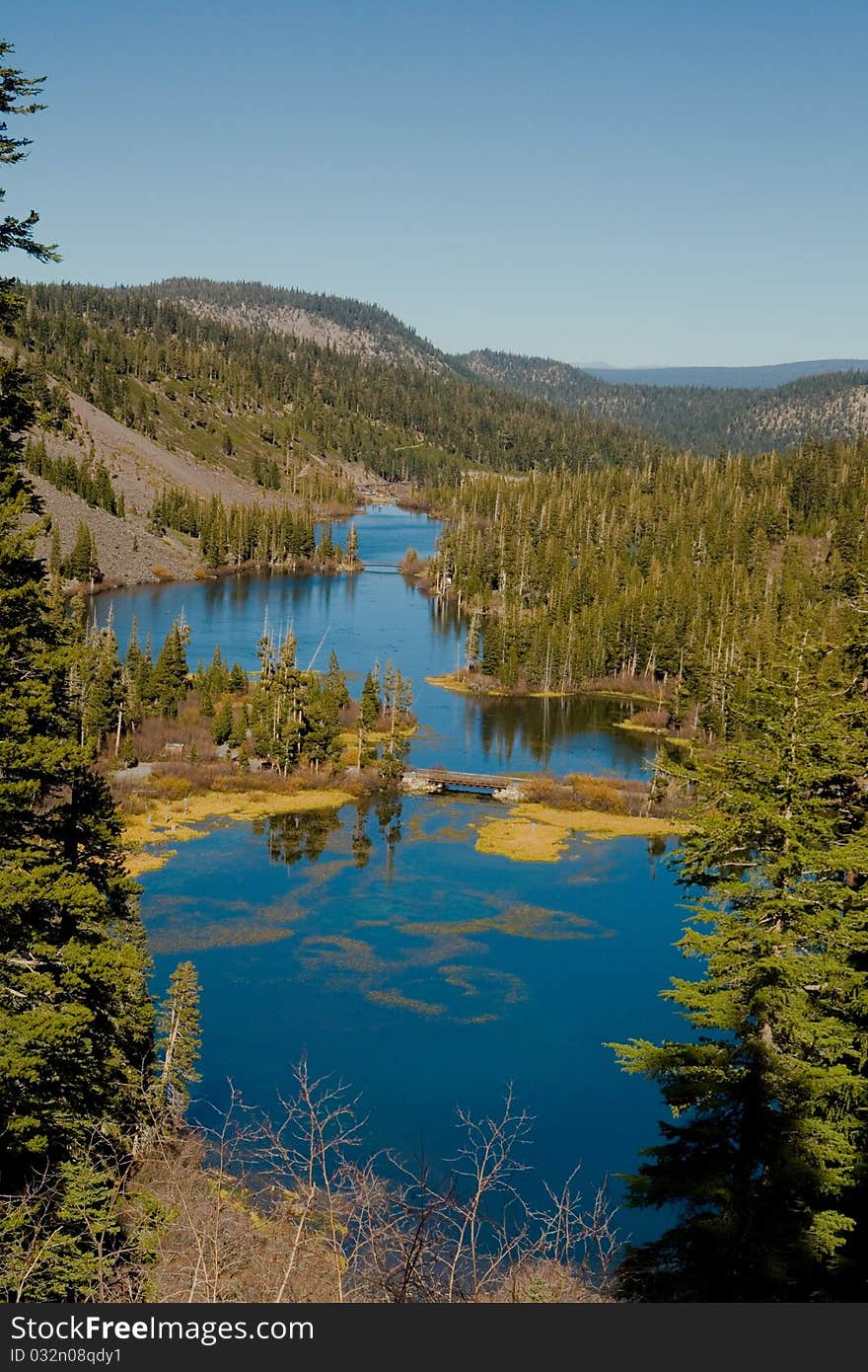 Scenic View Of A Mountain And Lake