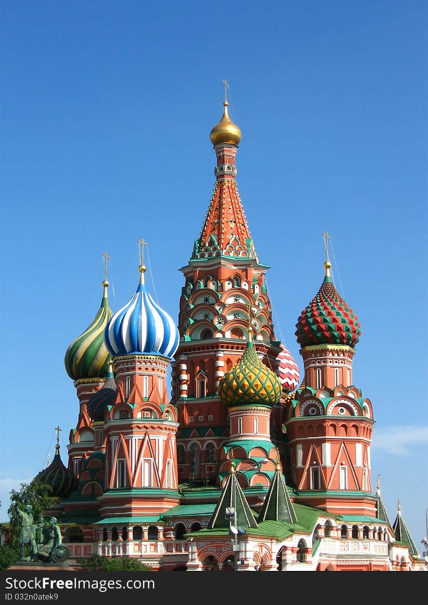 Moscow, Saint Basil's Cathedral on Red Square. Moscow, Saint Basil's Cathedral on Red Square.