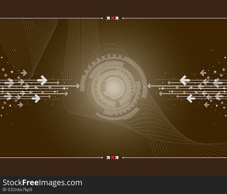 Abstract background with arrows and place for your text