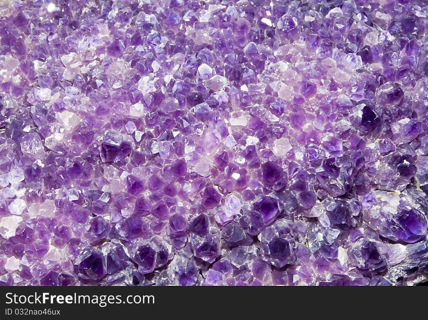 Purple Amethyst Cluster Background Pattern