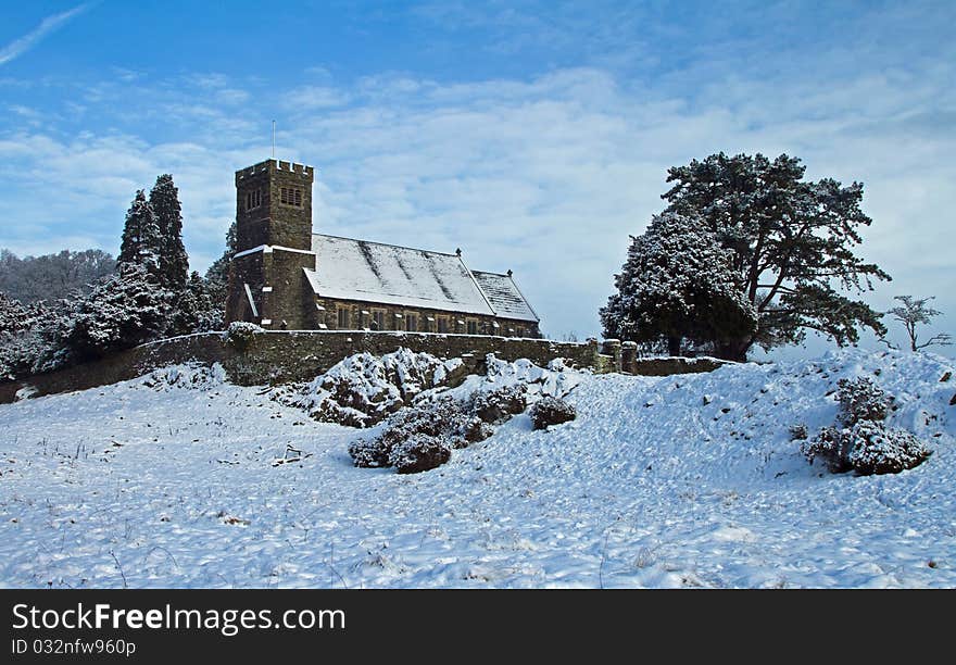 Rusland Church after the Snows