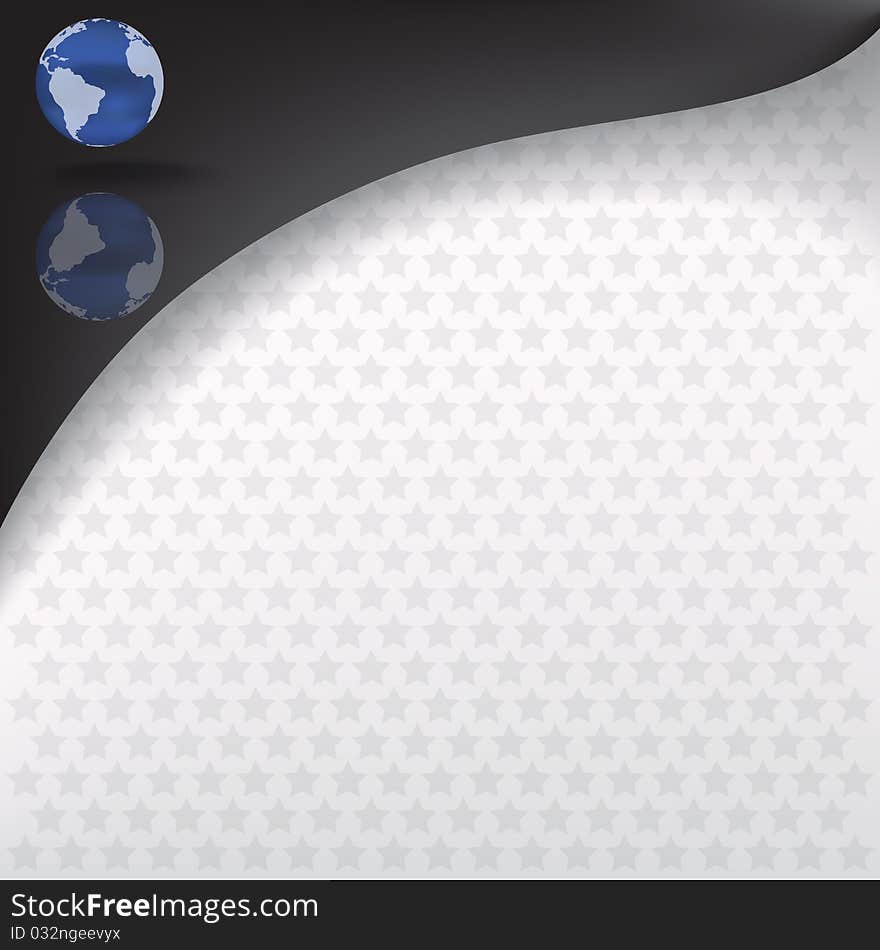 Abstract background with globe