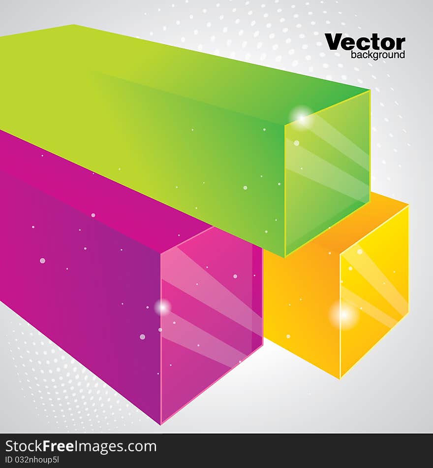 Colorful abstract  background with cubes. Colorful abstract  background with cubes.