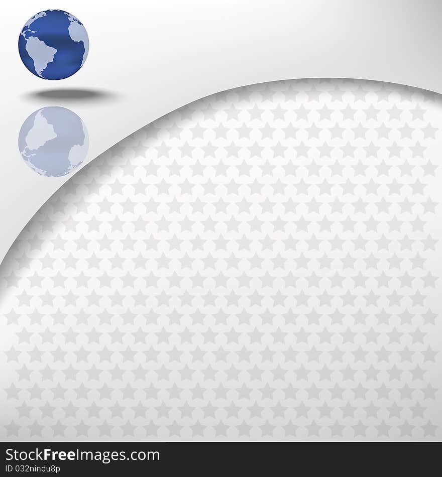 Abstract background with globe