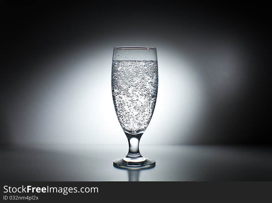 Photo of glassware with backlight