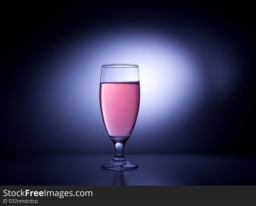 Photo of glassware with backlight