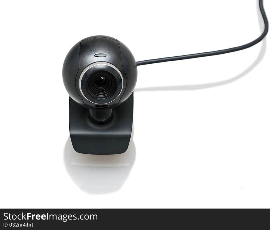 Web cam isolated on white. Web cam isolated on white