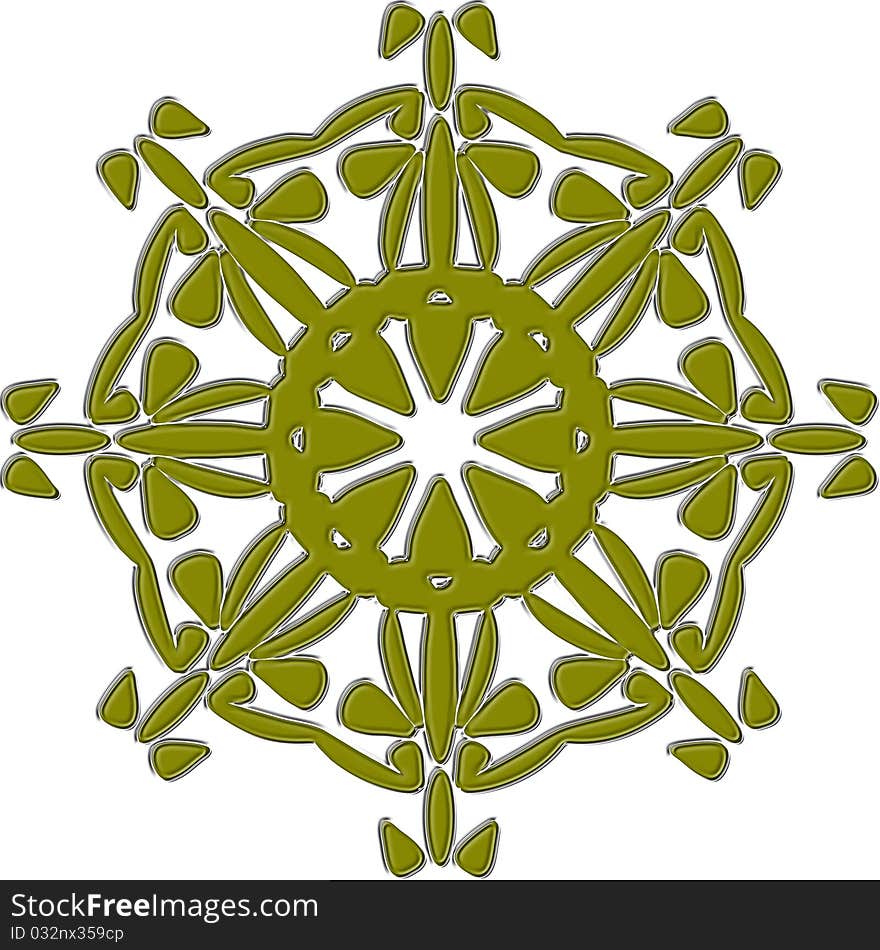 Collection of snowflake with white background