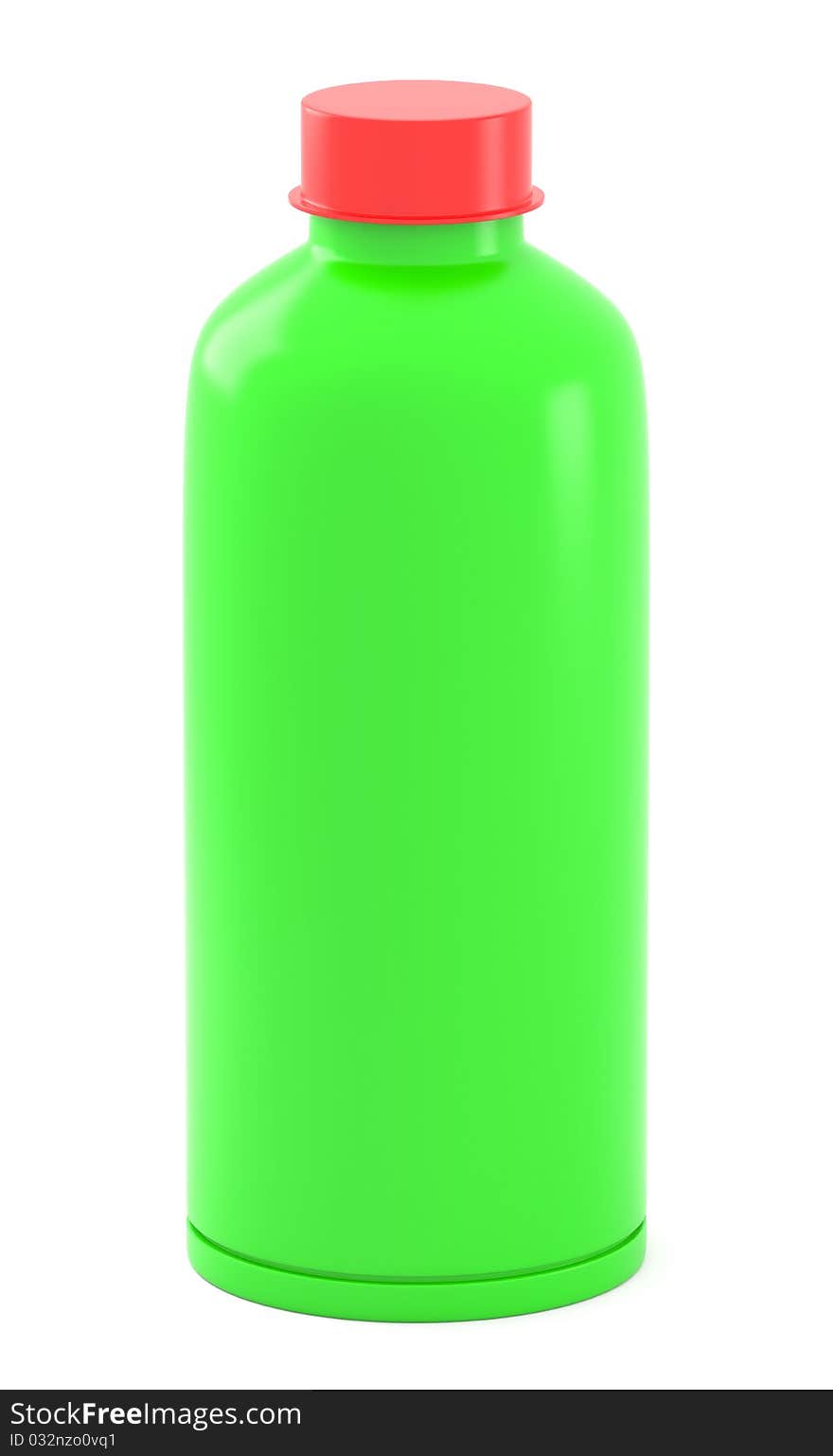 Green Plastic Bottle