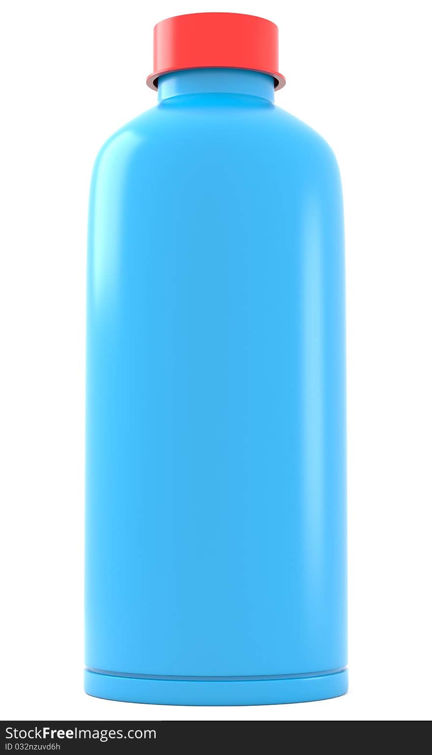 Blue Plastic Bottle