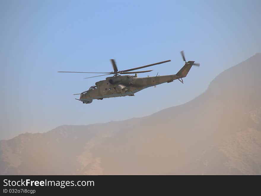 Afghan National Army MI-24 Hind-D Helicopter