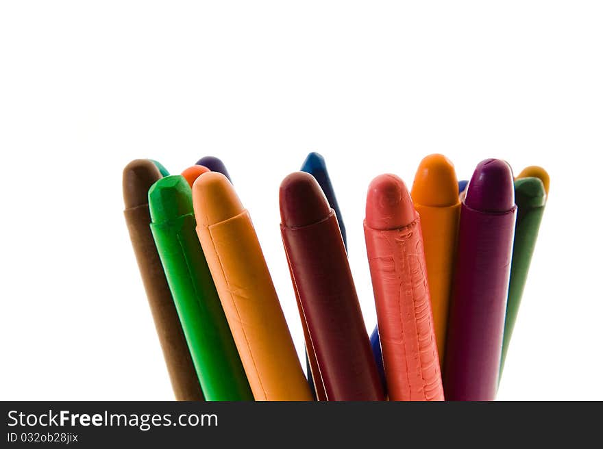 Color oil pencils (a part of pencils, with defects after manufacturing). Color oil pencils (a part of pencils, with defects after manufacturing)