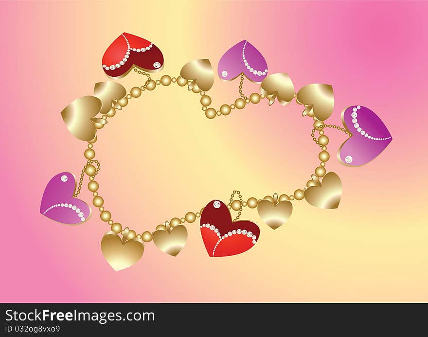 Bangle With Hearts