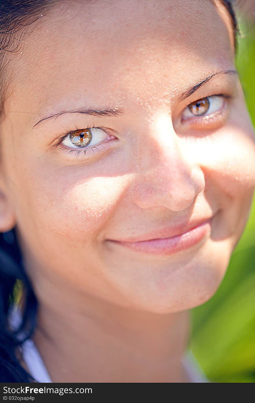 Smiling beautiful face