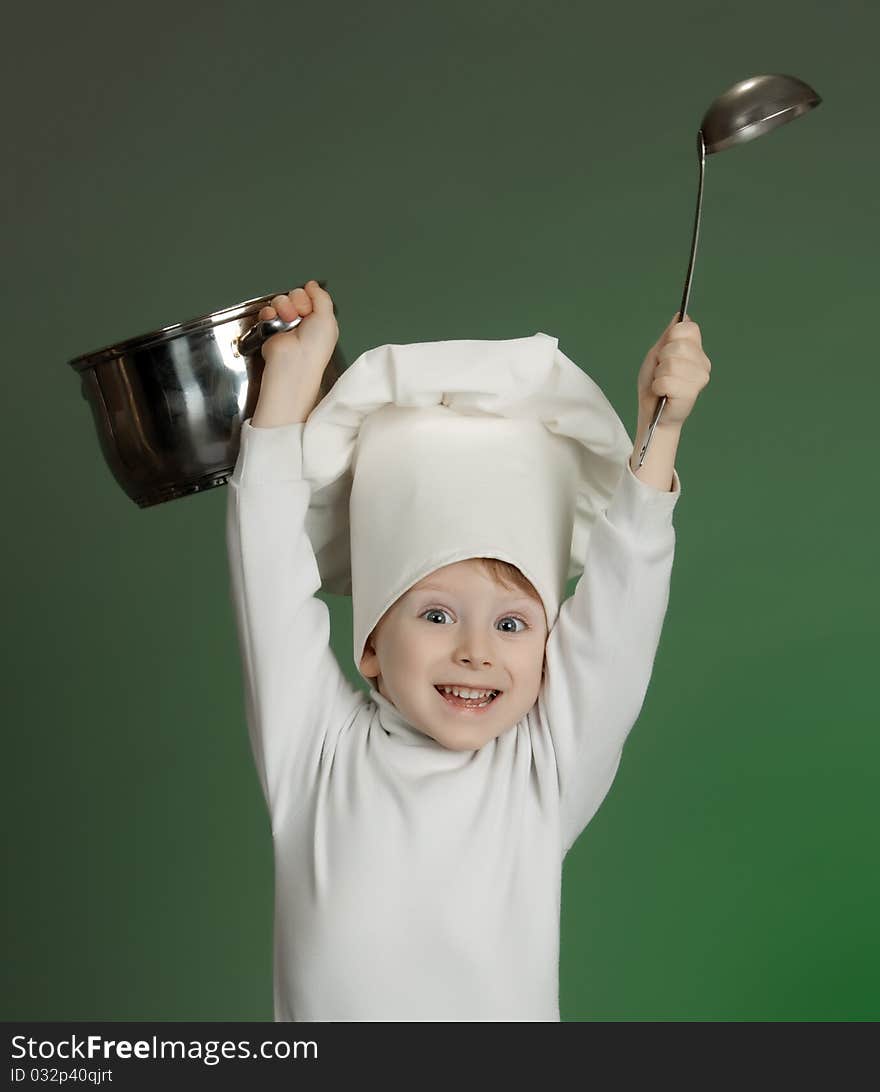 The cheerful cook