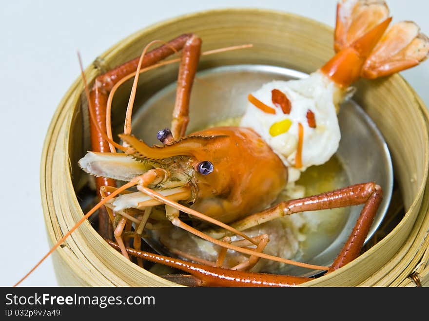 Chinese steamed dimsum in bamboo containers traditional cuisine. Chinese steamed dimsum in bamboo containers traditional cuisine