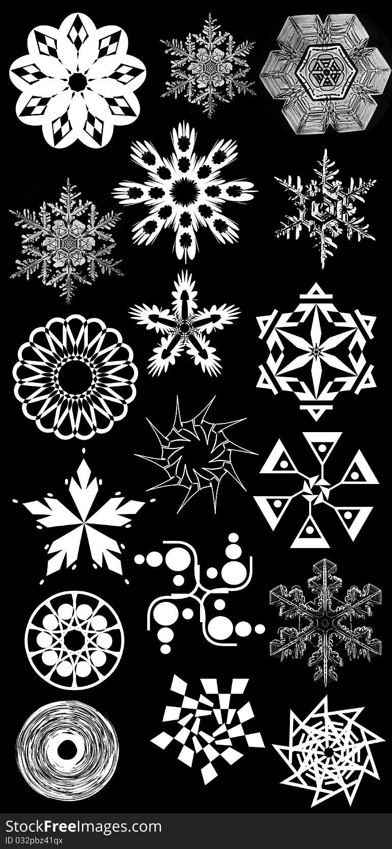 Snowflakes Vector Set