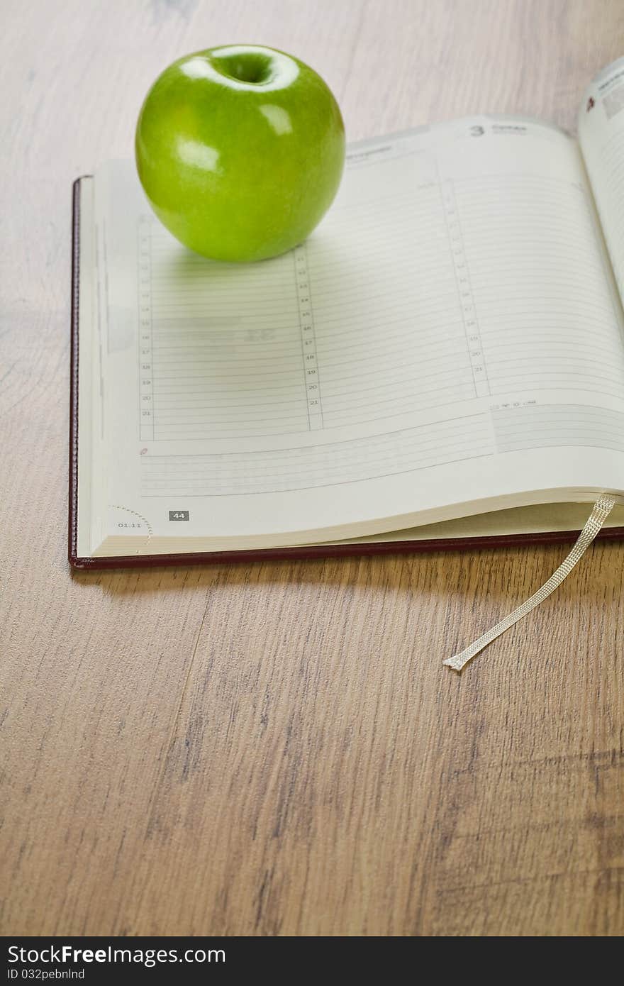 Notebook With Apple